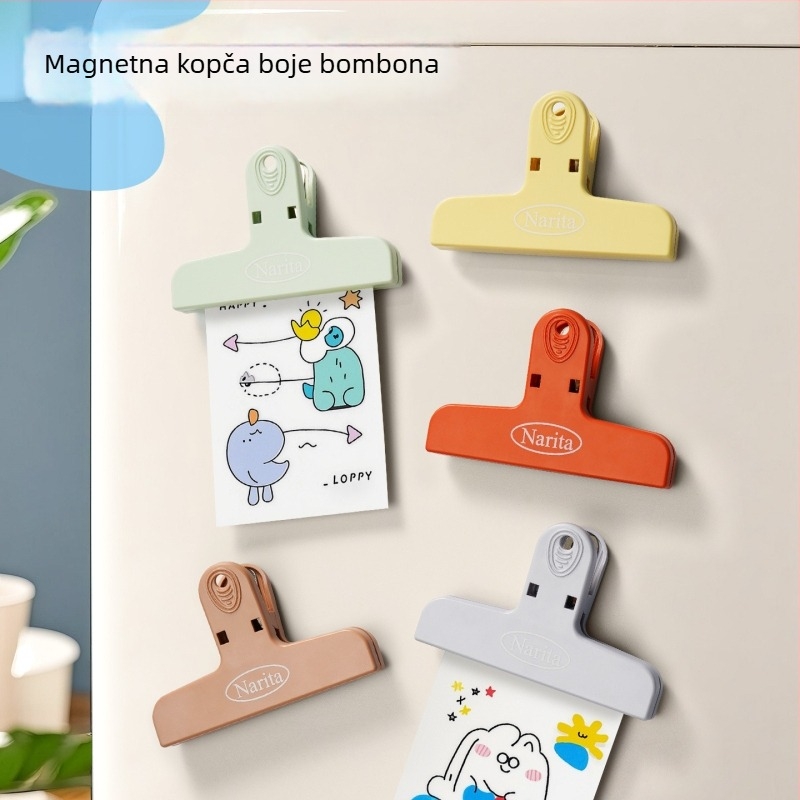 Narita Šareni magnetski klip za hladnjak — višenamjenski klip za bilješke i račune