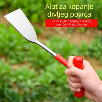 Lopata za češnjak – za kopanje, vrtlarenje, sadnju cvijeća i plijevljenje – višenamjenski alat za malu farmu