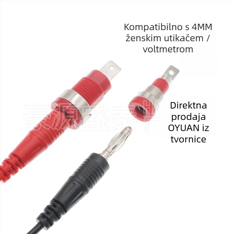 4 mm banana utikač s kabelom, standardan, kontakt od čistog bakra, za 3C digitalne uređaje