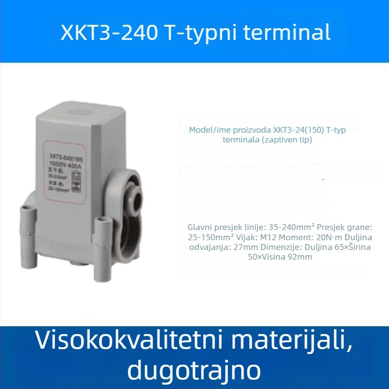 XKT3 T-typ kabelski terminal, vodootporan razgranivač visokog napona, za vanjsku upotrebu