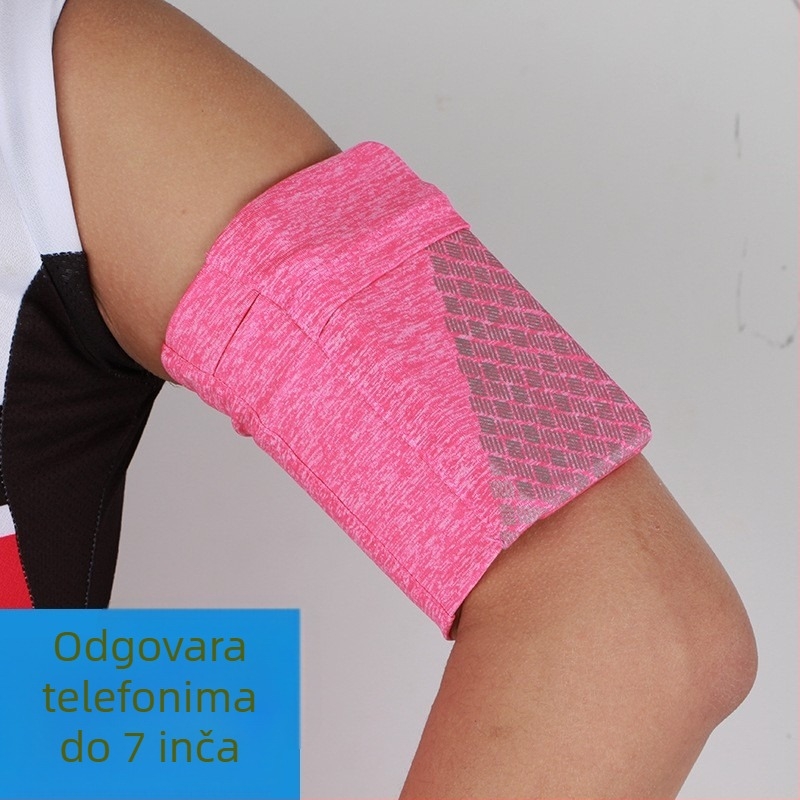 Vanjska sportska torbica za ruku za telefon – elastična, prilagodljiva, unisex, prozračna, protiv krađe, reflektirajući detalji