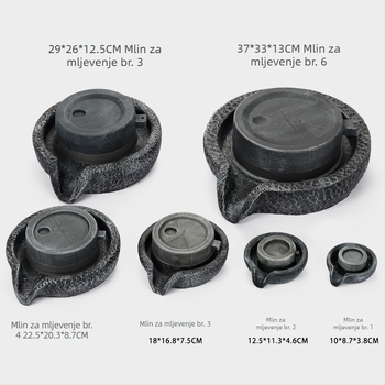 Fontana ukras od sintetičke smole, rockery dizajn kameni mlinski disk, Dasheng Process, kineski stil