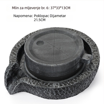 Fontana ukras od sintetičke smole, rockery dizajn kameni mlinski disk, Dasheng Process, kineski stil