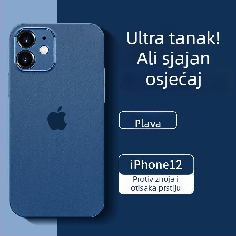 Izuzetno tanki mat TPU kućište za iPhone 12 Pro Max i iPhone 14 Pro Max, potpuno pokriće kamere, zaštita od pada
