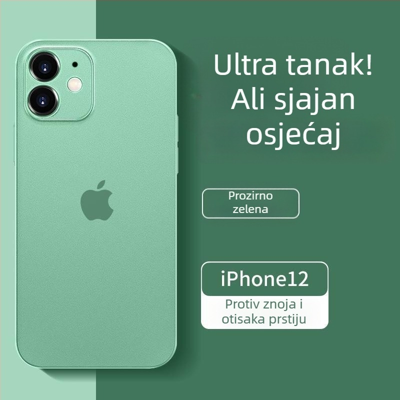 Izuzetno tanki mat TPU kućište za iPhone 12 Pro Max i iPhone 14 Pro Max, potpuno pokriće kamere, zaštita od pada
