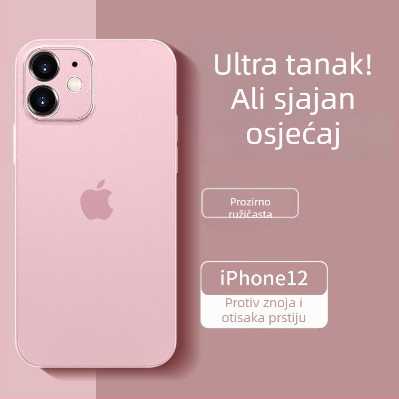 Izuzetno tanki mat TPU kućište za iPhone 12 Pro Max i iPhone 14 Pro Max, potpuno pokriće kamere, zaštita od pada
