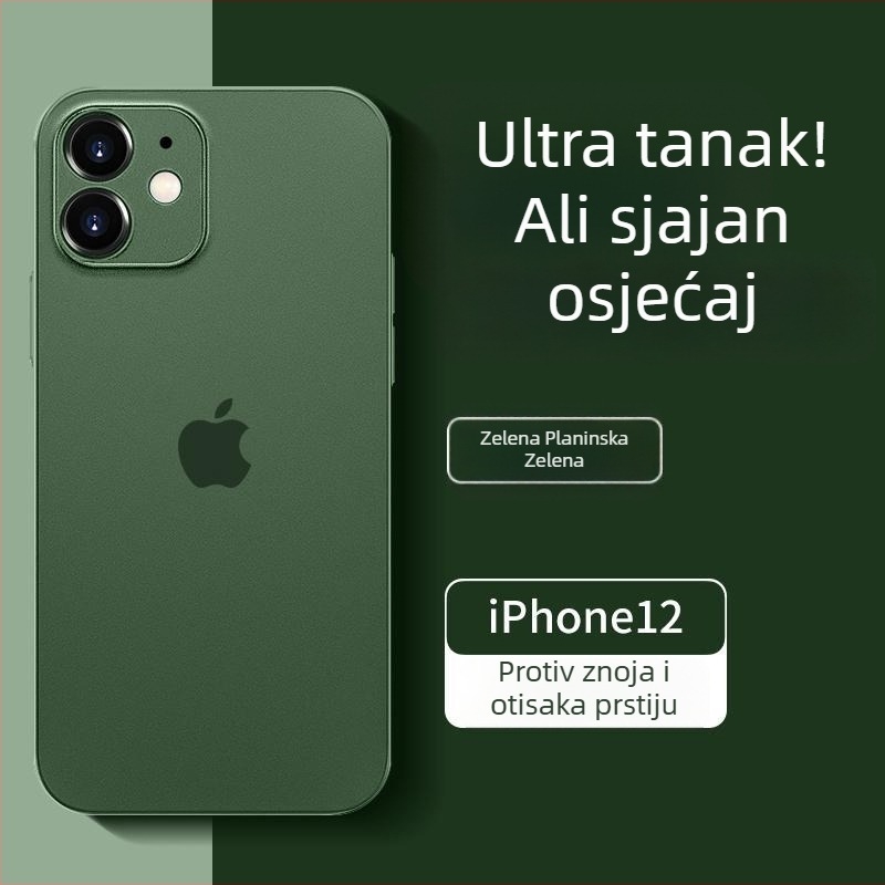 Izuzetno tanki mat TPU kućište za iPhone 12 Pro Max i iPhone 14 Pro Max, potpuno pokriće kamere, zaštita od pada