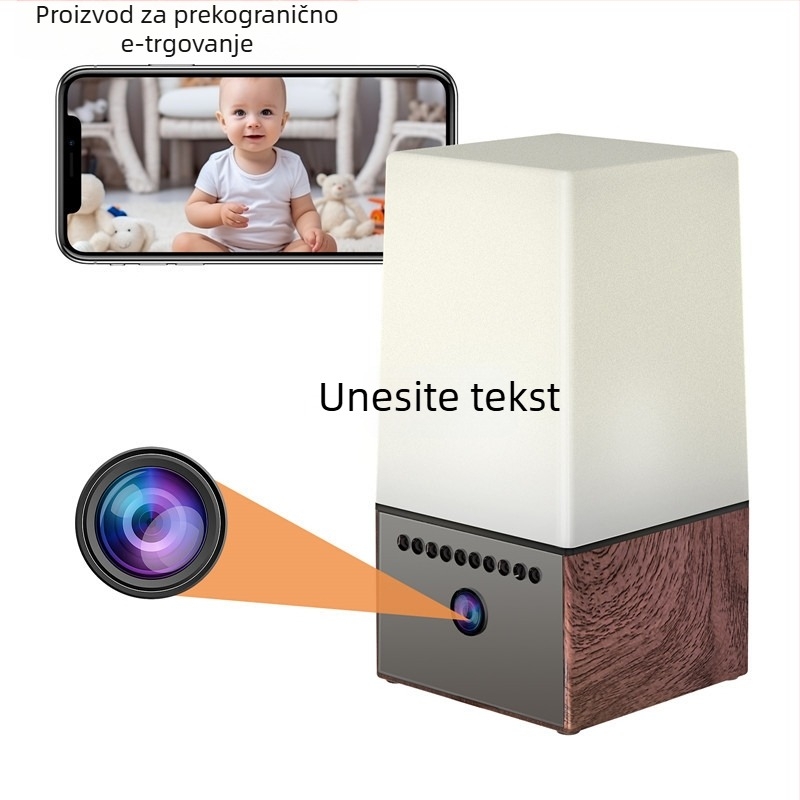 Kućna kamera za nadzor s noćnim vidom, bežično napajanje, povezana s mobilnom aplikacijom, unutarnja sigurnost, široki kut 1080P (3.6mm · 10–30m · 1080P · Široki kut)