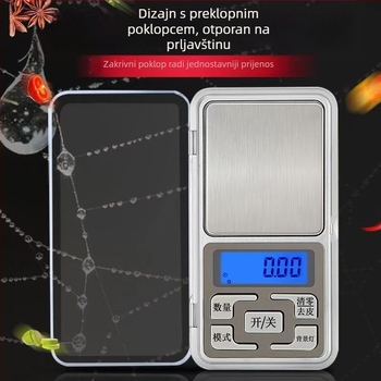 Kućna visoko precizna elektronička vaga, kompaktna vaga, Silver Wind, elektroničko mjerenje, višefunkcionalna, prilagodba dostupna