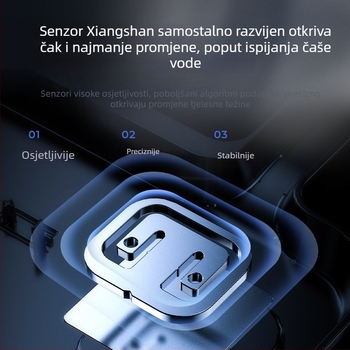 Xiangshan digitalna vaga za kućnu upotrebu – vaga za tjelesnu masu s pametnim zdravstvenim značajkama, kompaktna, napajanje baterijama