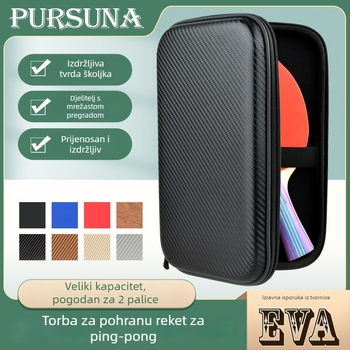 Psenner Torba za stolni tenis s čvrstim kvadratnim kućištem za palicu, EV-kompozitni materijal, prilagodba, tiskano logo