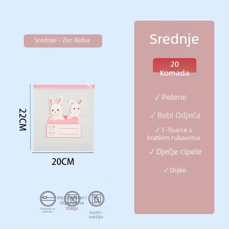 Torba za pohranu odjeće, Chchelity, sladak crtani stil (PE materijal, višenamjenski, model: sigurnost hrane, brend: Chchelity)