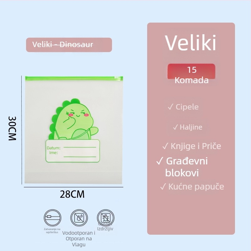 Torba za pohranu odjeće, Chchelity, sladak crtani stil (PE materijal, višenamjenski, model: sigurnost hrane, brend: Chchelity)