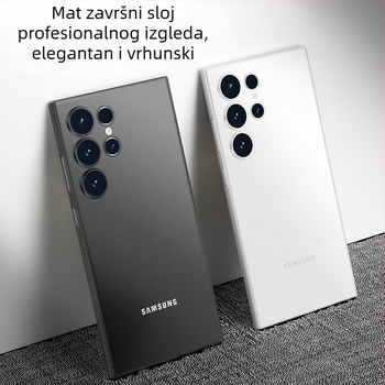 Maska za Samsung Galaxy S24 Ultra — ultra-tanki, mat PP tvrdi kućište, minimalistički dizajn, odvod topline, otporan na otiske prstiju, prilagodljivo