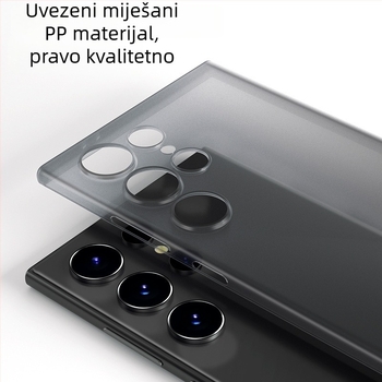 Maska za Samsung Galaxy S24 Ultra — ultra-tanki, mat PP tvrdi kućište, minimalistički dizajn, odvod topline, otporan na otiske prstiju, prilagodljivo