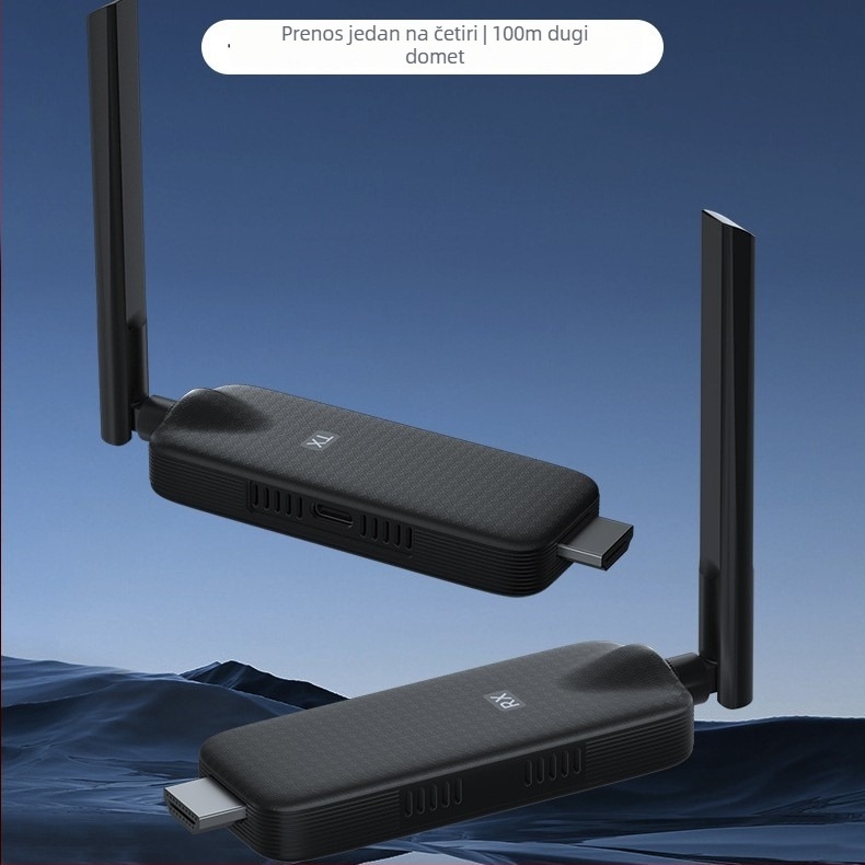 Bežični HDMI transmiter za zrcaljenje zaslona – domet 50 m, 1080p izlaz, HDMI sučelje, zrcaljenje i proširenje zaslona
