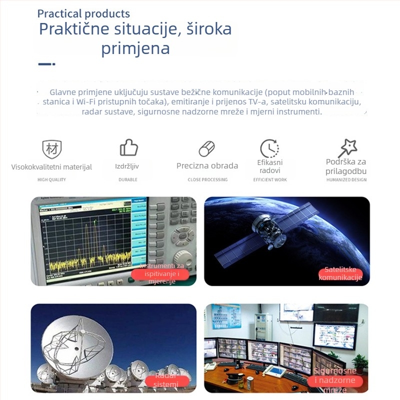 Koaksijalni RF konektor adapter: BNC na TNC, TNC-J na BNC-K, muški na ženski