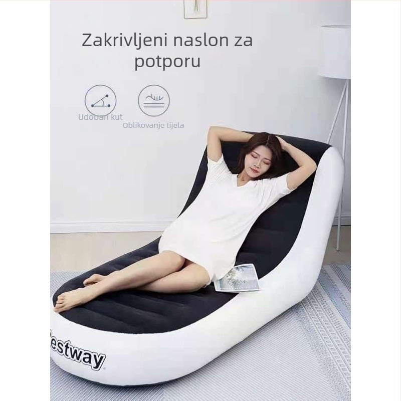 Bestway napuhana sofa s flokiranom površinom, težina 3 kg, nosivost 200 kg