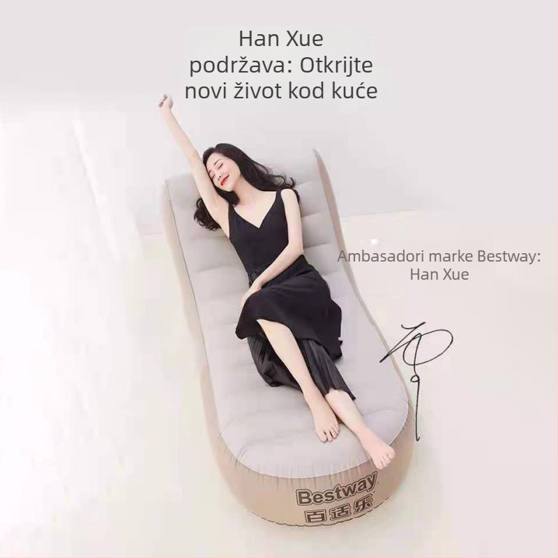 Bestway napuhana sofa s flokiranom površinom, težina 3 kg, nosivost 200 kg