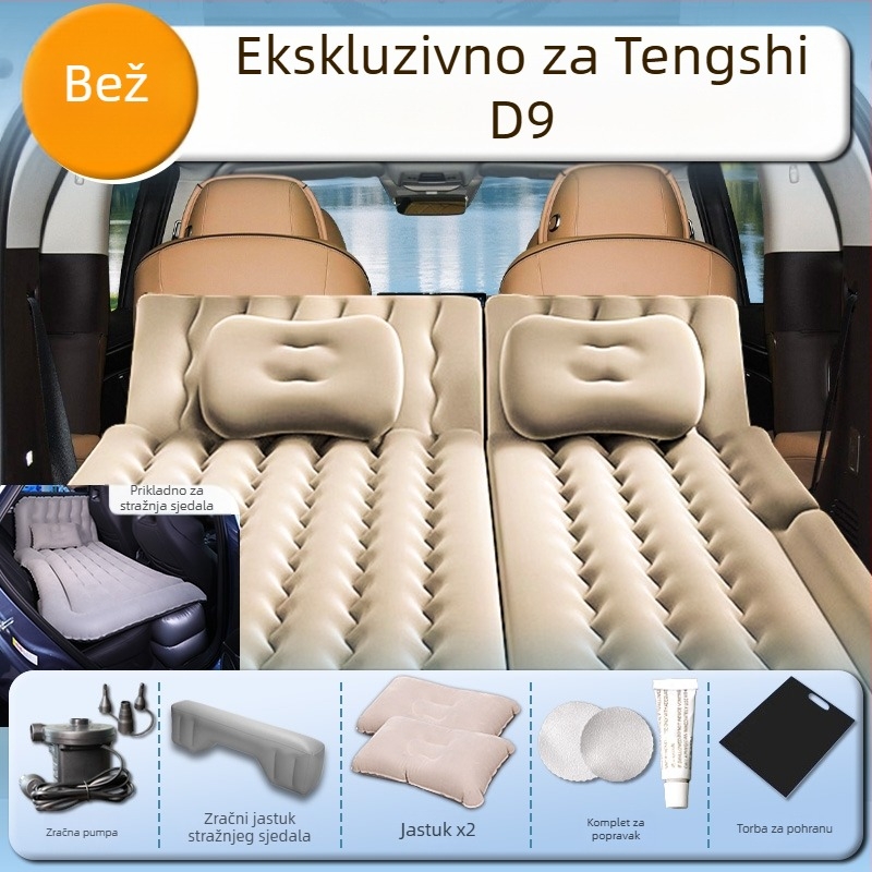 Denza D9 Naduvani automobilski madrac – zračni madrac za stražnje sjedalo, prtljažnik i treći red sjedala