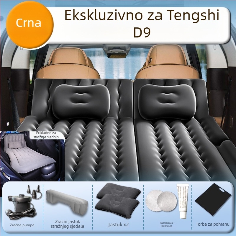 Denza D9 Naduvani automobilski madrac – zračni madrac za stražnje sjedalo, prtljažnik i treći red sjedala