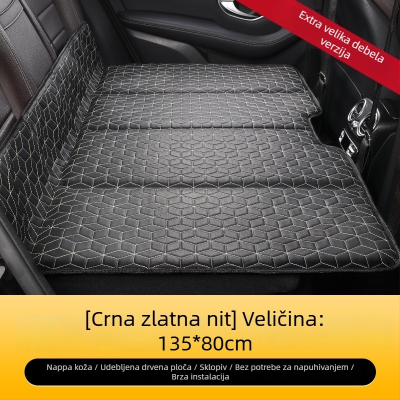 Putna spavaća podloga za automobil za SUV, ne napuhuje se, sklopiva stražnja sjedala, s Nappa kožom i mogućnošću otiska logotipa