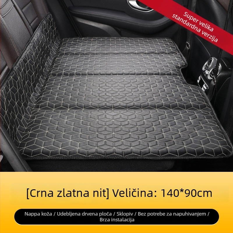 Putna spavaća podloga za automobil za SUV, ne napuhuje se, sklopiva stražnja sjedala, s Nappa kožom i mogućnošću otiska logotipa