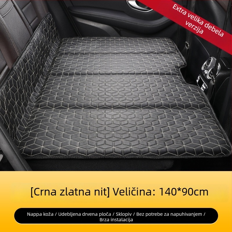 Putna spavaća podloga za automobil za SUV, ne napuhuje se, sklopiva stražnja sjedala, s Nappa kožom i mogućnošću otiska logotipa