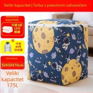 Torba za pohranu deke sa zatvaračem, Oxford tkanina, višestruka namjena, za pamuk i odjeću, za spavaću sobu