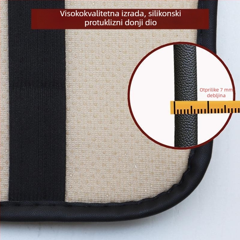 Yishuo kožni jastuk za naslon za ruke u automobilu, univerzalna prilagodba, središnji jastuk za lakat, prilagodljiva obrada, licencirana privatna oznaka