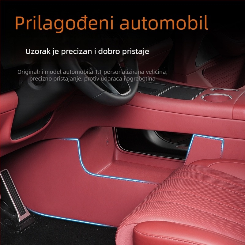 Kožna unutarnja zaštita za središnju konzolu i pretinac za naslon za ruku, unutarnje zaštitne podloge, kompatibilno s 26 modela AITO M7/M8