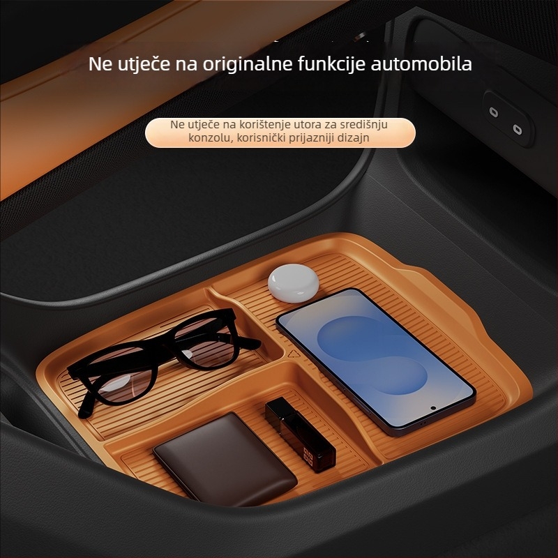 Yu7 središnja konzola ispod naslona za ruku – silikon interijera auto dodatak (Porijeklo: Guangzhou; Bez prilagodbe)
