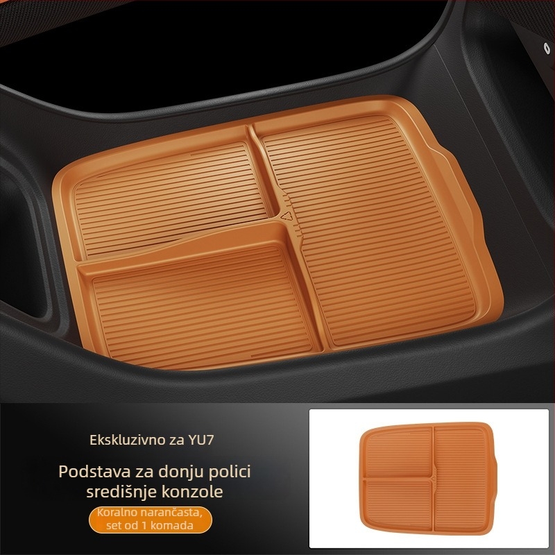 Yu7 središnja konzola ispod naslona za ruku – silikon interijera auto dodatak (Porijeklo: Guangzhou; Bez prilagodbe)
