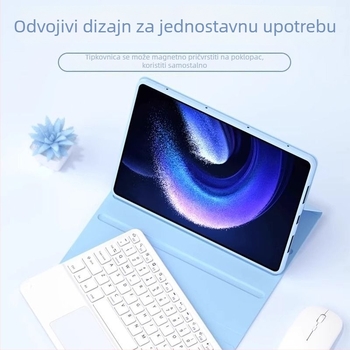 Bluetooth tipkovnica za tablet s touchpadom i magnetskim pričvršćivanjem, brzo uparivanje, kompatibilna s iPadom i Androidom