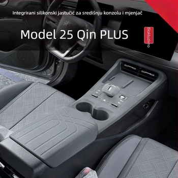 Silicone podloške za središnju konzolu, prilagodljive, materijal: silikon, kompatibilno BYD Qin Plus