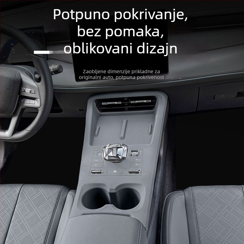 Silicone podloške za središnju konzolu, prilagodljive, materijal: silikon, kompatibilno BYD Qin Plus