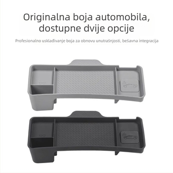 Tesla Model Y3 Stražnja kutija za pohranu u srednjoj konzoli sa držačem za maramice i ETC pladnjem (plastika) – Kompatibilno s Tesla; Podrijetlo: Guangzhou; Šifra proizvoda: 007