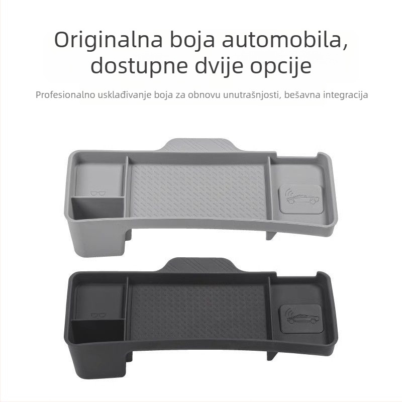 Tesla Model Y3 Stražnja kutija za pohranu u srednjoj konzoli sa držačem za maramice i ETC pladnjem (plastika) – Kompatibilno s Tesla; Podrijetlo: Guangzhou; Šifra proizvoda: 007