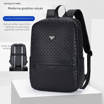 Torba za poslovna putovanja, PU materijal, vodootporna, kapacitet 20–35 L, naramenica s zračnim jastučićem