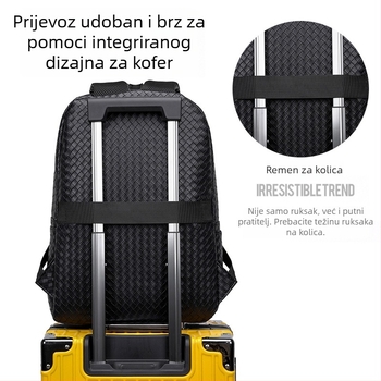 Torba za poslovna putovanja, PU materijal, vodootporna, kapacitet 20–35 L, naramenica s zračnim jastučićem