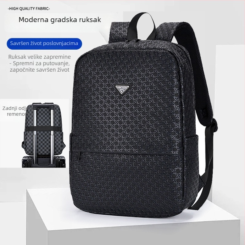 Torba za poslovna putovanja, PU materijal, vodootporna, kapacitet 20–35 L, naramenica s zračnim jastučićem