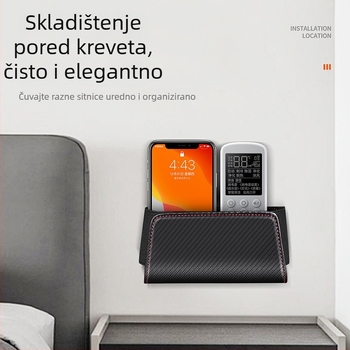 Kozni višenamjenski organizator stražnjeg dijela sjedala, s držačem za telefon i kartice te pretincom uz vrata
