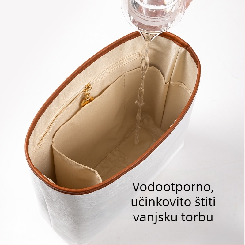 Dupont papir Longxiang unutarnja torbica za ruksak — vodootporna kubična torbica za šminku sa zatvaračem i pregradom