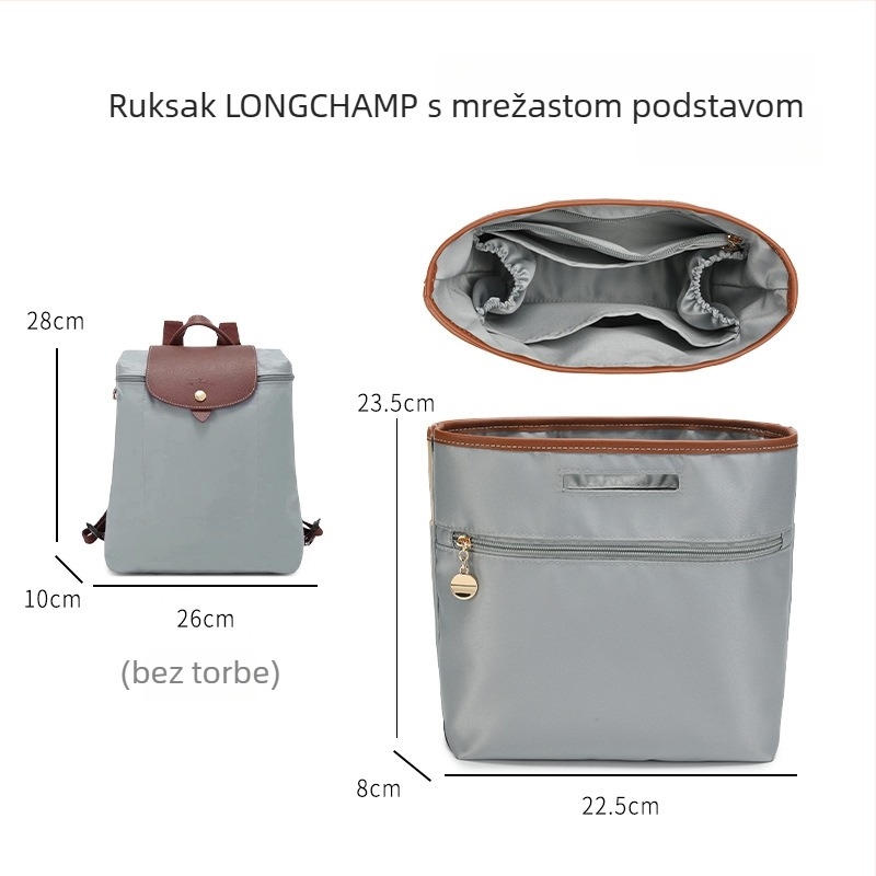 Dupont papir Longxiang unutarnja torbica za ruksak — vodootporna kubična torbica za šminku sa zatvaračem i pregradom