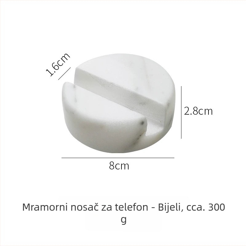 Mramorni stolni držač za telefon i tablet, skandinavski minimalistički dizajn, univerzalna kompatibilnost
