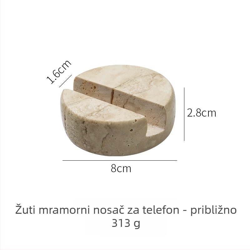 Mramorni stolni držač za telefon i tablet, skandinavski minimalistički dizajn, univerzalna kompatibilnost