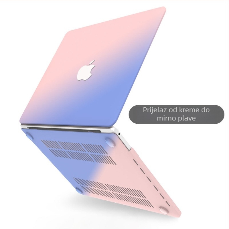 Mat zaštitni kućište za Apple prijenosnike, kompatibilan s MacBook Pro 15,4 inča i MacBook Air 13,3 inča, krem boje.