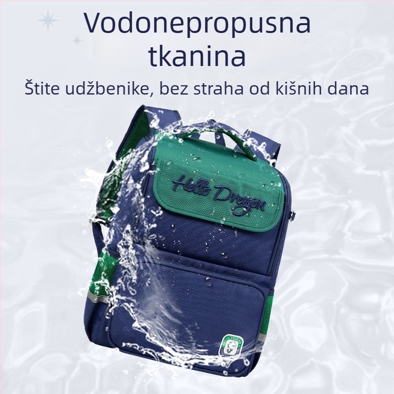 Unisex ruksak za osnovnu školu, najlon, smanjenje opterećenja, otporan na potrese, dječji sladak stil