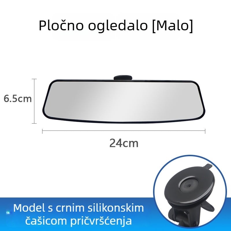 Unutarnji retrovizor automobila sa širokim vidnim poljem, anti-glare, širok kut, HD zakrivljeni i ravni ogledalo