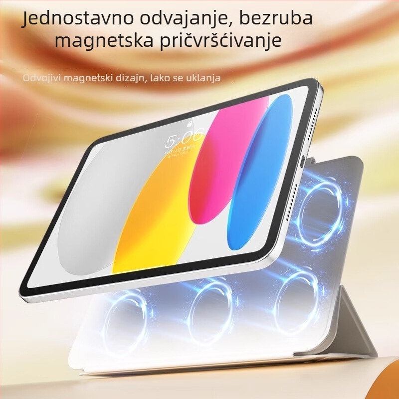 Zaštitna futrola za iPad Air 2024, 13 inča, Y preklop, tanak magnetski dvostrani klips, tkanina otporna na prljavštinu